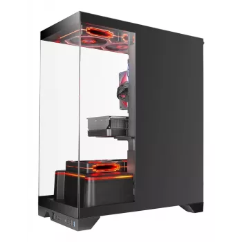 Κουτί PC Midi-Tower TACENS Mars Gaming MCPRISMA, μαύρο, tempered glass, υποστηρίζει ATX/Micro-ATX/Mini-ITX, 2x 3,5 ίντσες + 2x 2,5 ίντσες θέσεις