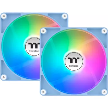 Thermaltake CT120 Reverse ARGB 120mm ανεμιστήρας κουτιού, Hydrangea μπλε, συσκευασία 2 τεμ.