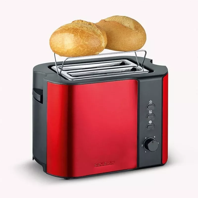 Φρυγανιέρα Severin AT 2217 2 φέτες 800 W μαύρο κόκκινο