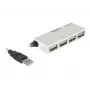 USB Hub DeLOCK 87445 4-Port εξωτερικό 480 Mbit/s λευκό