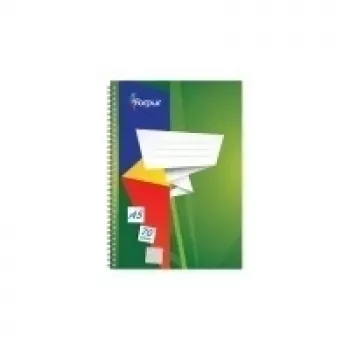Σπιράλ τετράδιο Forpus, A5/70, καρό, Softcover 0722-004