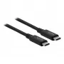 Delock - καλώδιο USB - USB-C (M) σε USB-C (M) - USB4 / Thunderbolt 3 / DisplayPort - 20 V - 5 A - 80 cm - Υποστηρίζει Power Delivery 3.0, υποστηρίζει 8K 60 Hz (7680 x 4320), υποστήριξη