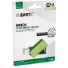 USB stick Emtec C350 Brick 64 GB USB Type-A μαύρο πράσινο