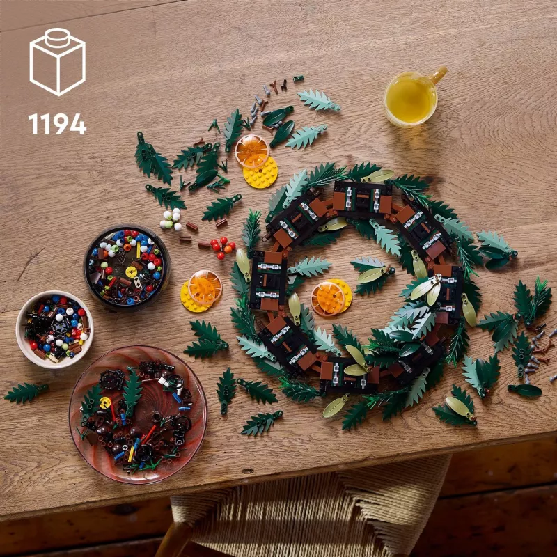 LEGO 10340 Icons Χριστουγεννιάτικο στεφάνι Δομικό παιχνίδι