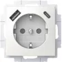 BUSCH JAEGER SCHUKO Πρίζα USB-A+C 20 EUCB2USBAC-914 (2CKA002011A6298)