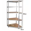 Μεταλλικό Γωνιακό Ράφι G9040 40 cm
