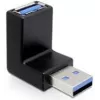 Προσαρμογέας USB 3.0 M/F DeLOCK 65340 Μαύρο