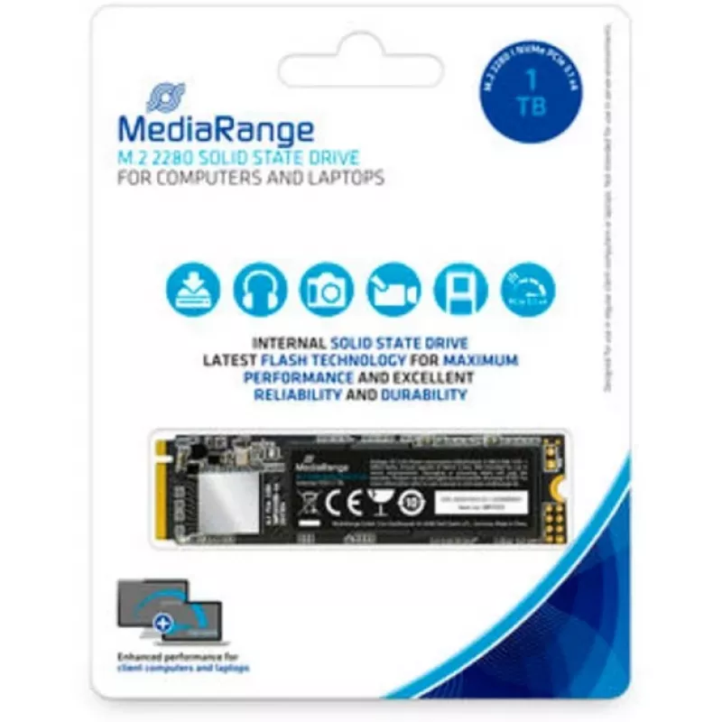 SSD δίσκος MediaRange 1 TB M.2 PCI Express 3.1 NVMe MR1033