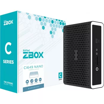 Zotac ZBOX CI649 NANO Υπολογιστής 1,8 λίτρων Μαύρο, Λευκό i5-1335U Intel SoC 1,3 GHz