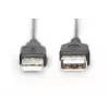Digitus ASSMANN Basic - Καλώδιο επέκτασης USB - USB Type A, 4 ακίδων (M) - USB Type A, 4 ακίδων (W) - 3 m (USB/USB 2.0) - Χυτό - Μαύρο (AK-300200-030-S)