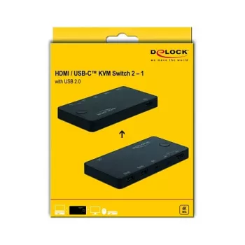 Διακόπτης KVM DeLOCK 11477 μαύρο