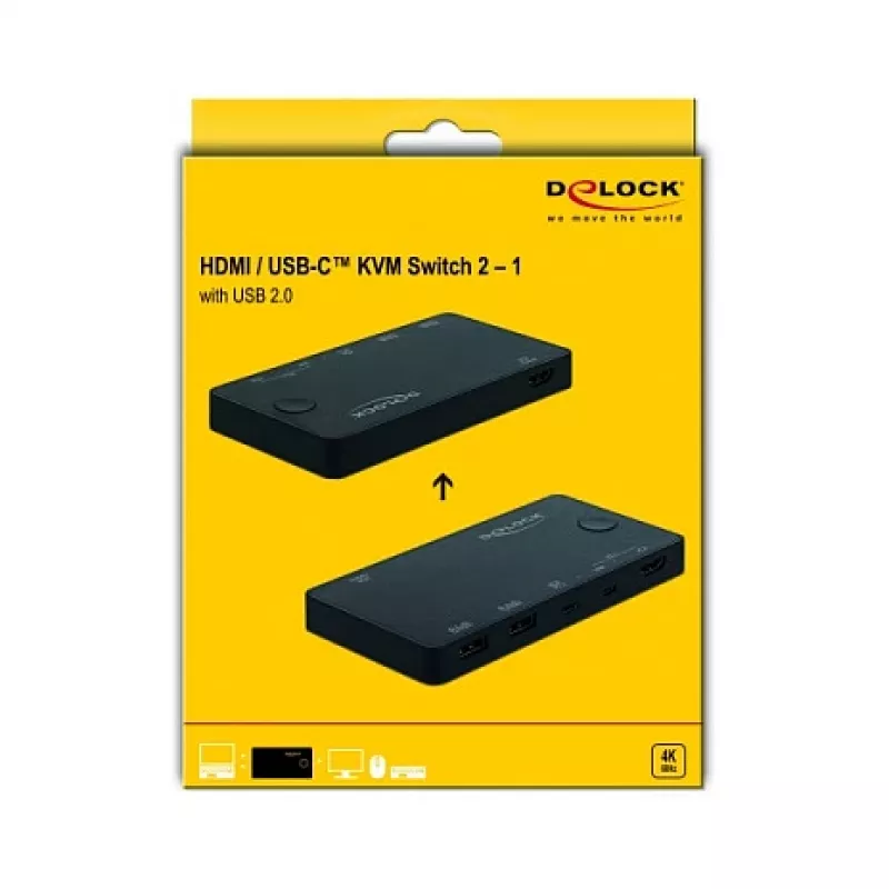 Διακόπτης KVM DeLOCK 11477 μαύρο
