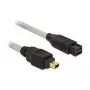 Καλώδιο FireWire A/B DeLOCK 82589 2,0 m Γκρι Αρσενικό/Αρσενικό