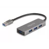 DeLOCK 63171 USB Hub 3.2 Gen 1 Type-A 5000 Mbit/s γκρι