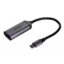 UNITEK V1420A Προσαρμογέας καλωδίου βίντεο 0,15 m USB Type-C HDMI γκρι