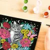 Σετ ζωγραφικής με αριθμούς Ravensburger CreArt Pixie Cold Cat (Μοντέλο 25855) – σετ ζωγραφικής σε καμβά
