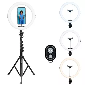 Agfa Arl11xl Ring Light LED Ring 11 ιντσών + τρίποδο + τηλεχειριστήριο