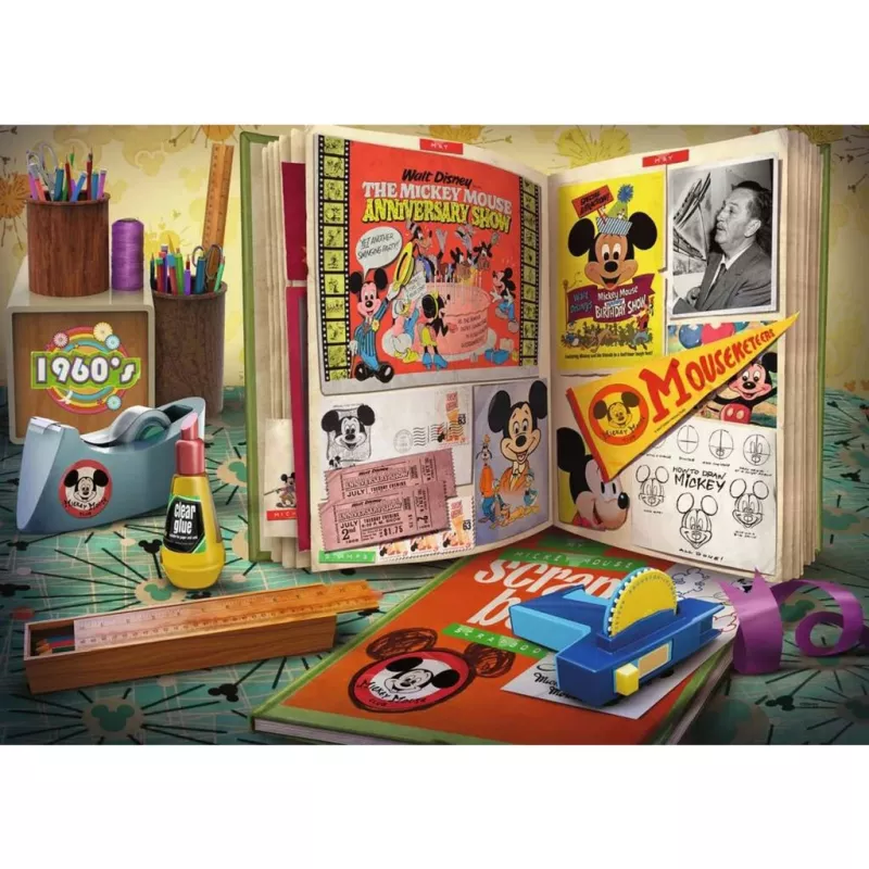 Puzzle 1960 Mickey Moments (1000 τεμάχια)