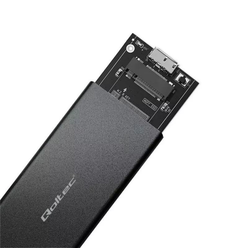 Θήκη SSD M.2 SATA QOLTEC 51854 USB 3.0 χωρίς εργαλεία
