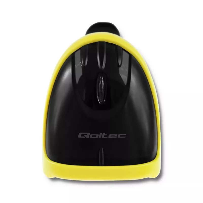 Qoltec 50867 αναγνώστης γραμμωτού κώδικα λέιζερ 1D/2D, USB, μαύρος