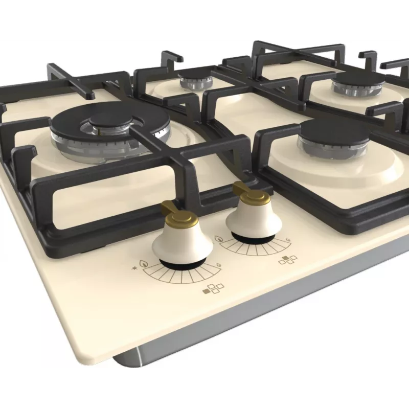 Gorenje GW6D42CLI Εστία Μπεζ Εντοιχιζόμενη 60 cm Αερίου 4 Ζώνη(-ες)