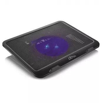 Βάση ψύξης MEDIA-TECH MT2660 – Ψύκτρα laptop με τροφοδοσία USB, 1 ανεμιστήρας 13,5 cm, 20 CFM, 1000 U/min, 330×250×40 mm, 327 g, οπίσθιος φωτισμός