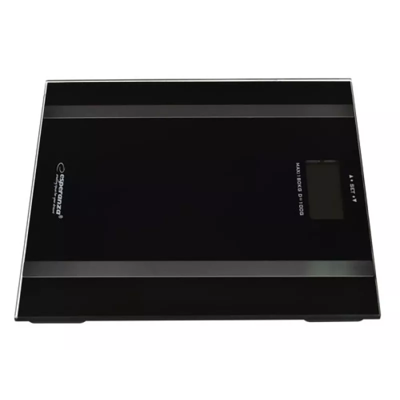 Ζυγαριά μπάνιου Esperanza EBS018K – ηλεκτρονική, 180 kg, μαύρη