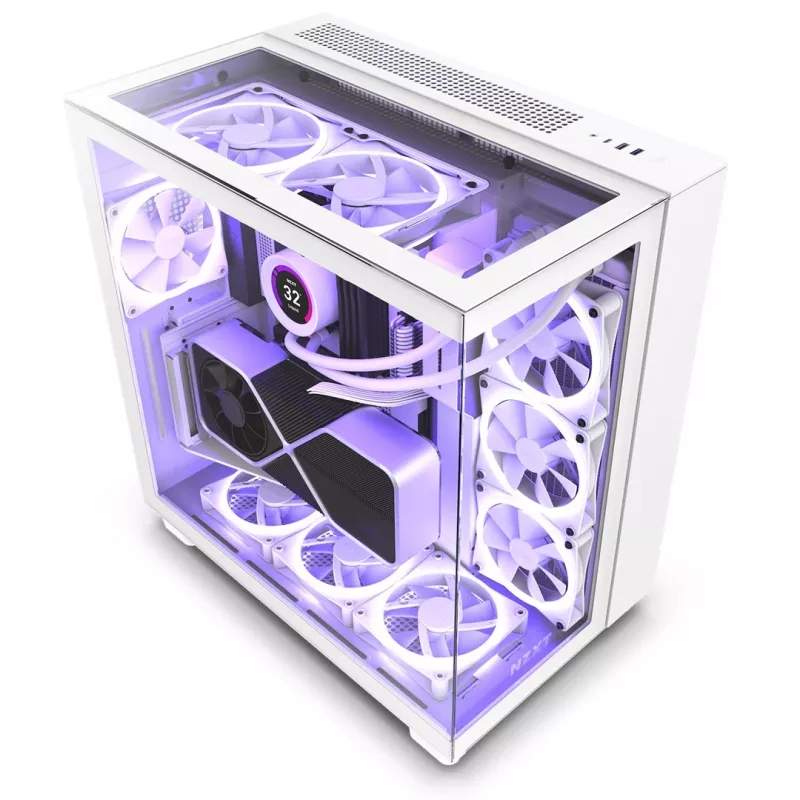 Κουτί PC NZXT H9 Elite Midi Tower Λευκό