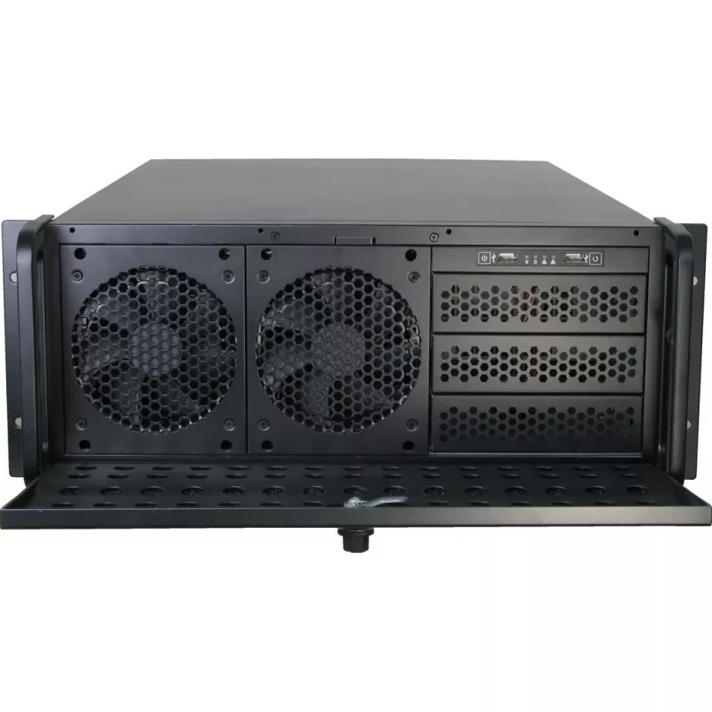 Κουτί διακομιστή Inter-Tech IPC 4U-4129L Rack Μεταλλικό Ασημί