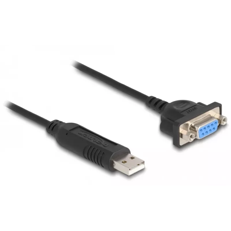 DeLOCK αντάπτορας USB 2.0 σε σειριακό RS-232 50 cm FTDI μαύρο