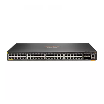 HPE - Aruba Series - switch - 6200F 48G Class4 PoE 4SFP+ 370W L3 - managed - 48 x 10/100/1000 (PoE+) + 4 x 1 Gigabit / 10 Gigabit SFP+ - rackmountable - PoE+ (370 W) - AC 100 -