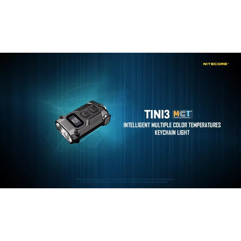 Φακός μπρελόκ Nitecore TINI3 μαύρο 600 lm USB επαναφορτιζόμενος