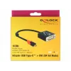 Προσαρμογέας καλωδίου βίντεο DeLOCK 61213 USB Type-C σε DVI 0,2 m μαύρο