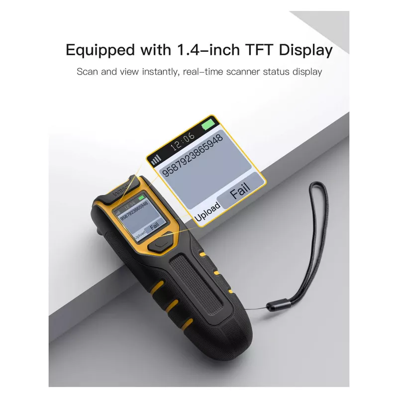 inateck σαρωτής barcode 47 μαύρο [BCST-47_Μαύρο]
