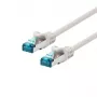 Καλώδιο δικτύου LOGON SSTP Cat5e εκρού 0,5 m (TCR55SS005I)