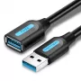 Καλώδιο επέκτασης USB 3.0 Vention CBHBH 2 m — αρσενικό USB-A σε θηλυκό USB-A, 5 Gbit/s, μαύρο