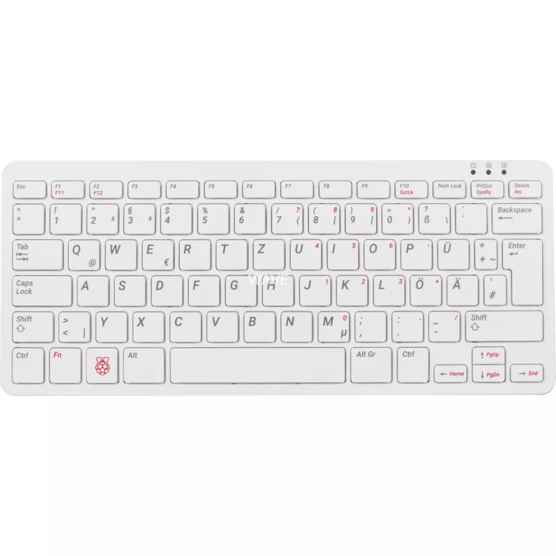 Ενσύρματο πληκτρολόγιο USB Raspberry PI Πληκτρολόγιο DE RB-TASTA01W — Σύνδεση USB, γερμανικό layout