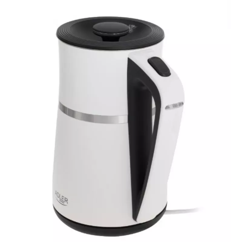 Βραστήρας Adler 1,7 l 1355 W λευκός διπλού τοιχώματος