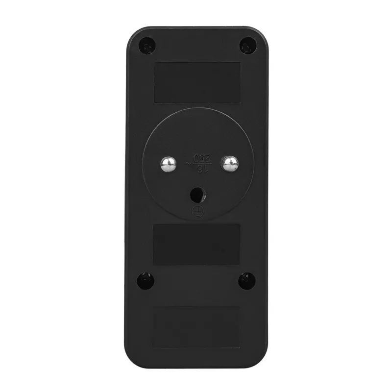 Πολύπριζο MACLEAN MCE248 F/B — 3 πρίζες AC (1x16A, 2x6A) και 4 θύρες USB (2xUSB‑A, 2xUSB‑C PD 20W), βύσμα EU, μαύρο