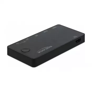 Διακόπτης KVM DeLOCK 11477 μαύρο