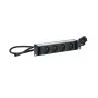 Πολύπριζο Logon POWER STRIP 10 ιντσών – 4FACH – ΑΛΟΥΜΙΝΙΟ – Καλώδιο 2m