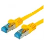 Wentronic Goobay CAT 5e καλώδιο patch, SF/UTP, κίτρινο, 0,25 m - μείγμα χαλκού CCA (95205)