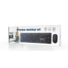 Gembird KBS-WCH-04 Ασύρματο σετ desktop (πληκτρολόγιο + ποντίκι), μαύρο, US-Layout