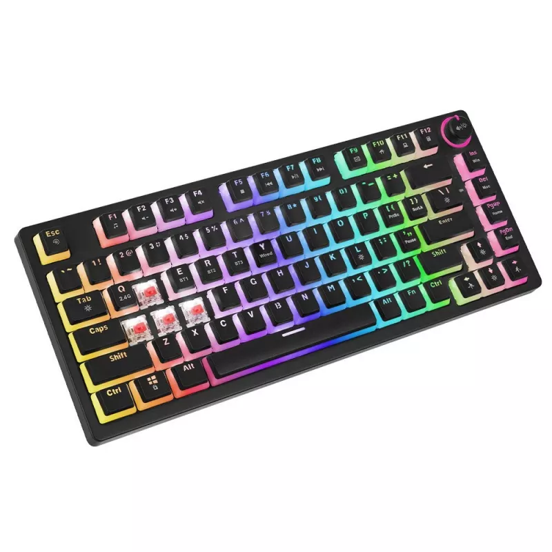 Gaming πληκτρολόγιο Savio SAVGK-PHENIX RED PUDDING μηχανικό RGB Wireless