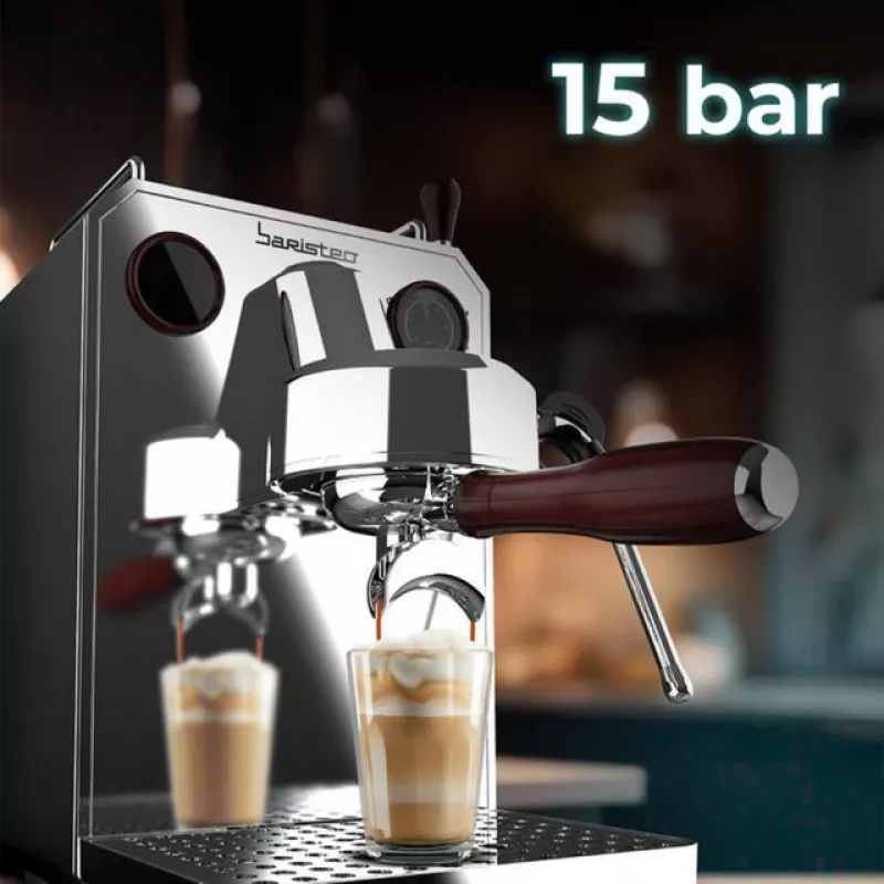 Baristeo Intima Μηχανή espresso (ασημί/ανοξείδωτο ατσάλι, Thermoblock)