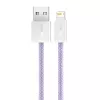 Καλώδιο Baseus Dynamic USB σε Lightning, 2,4 A, 2 m (μωβ)