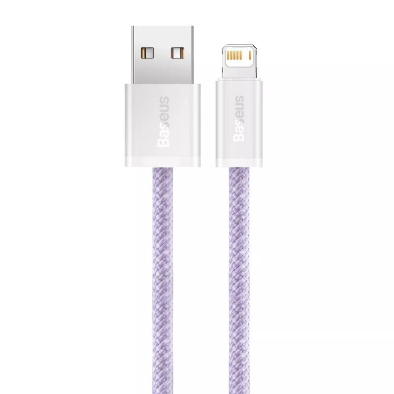 Καλώδιο Baseus Dynamic USB σε Lightning, 2,4 A, 2 m (μωβ)