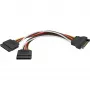 Καλώδιο τροφοδοσίας SATA 15-pin σε 2x SATA HDD DeLOCK 60105 0,15 m