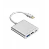 Προσαρμογέας-Hub USB-C TB AKTBXVAU3HMPDAV — 3-in-1: HDMI + USB-A + USB-C PD, ασημί