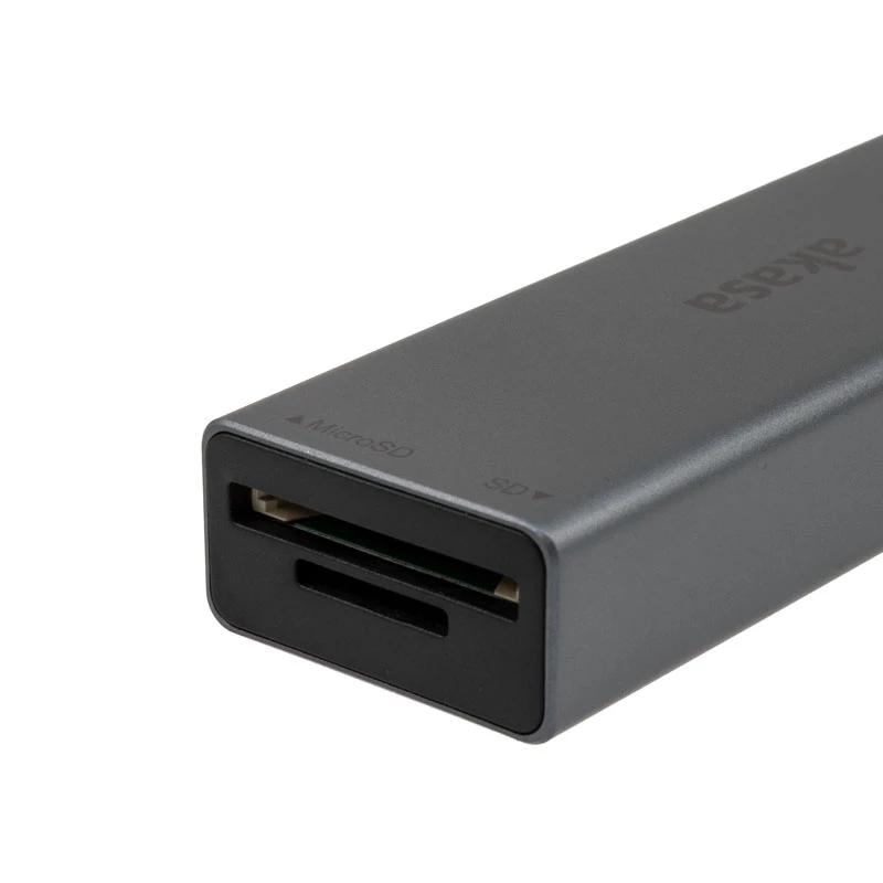 Αναγνώστης καρτών Akasa AK-CR-09BK USB 2.0 Type-C Γκρι